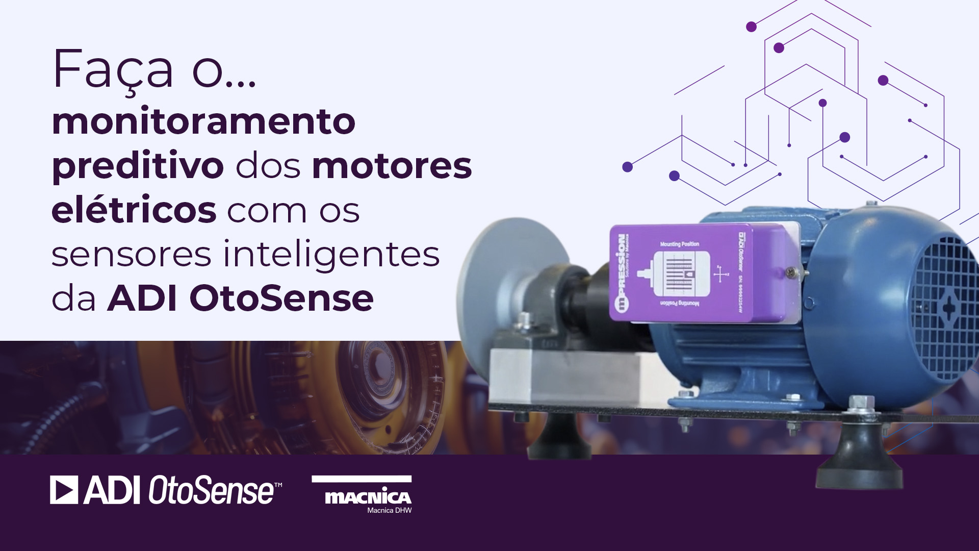 Faça o monitoramento preditivo dos motores elétricos com os sensores inteligentes da ADI OtoSense