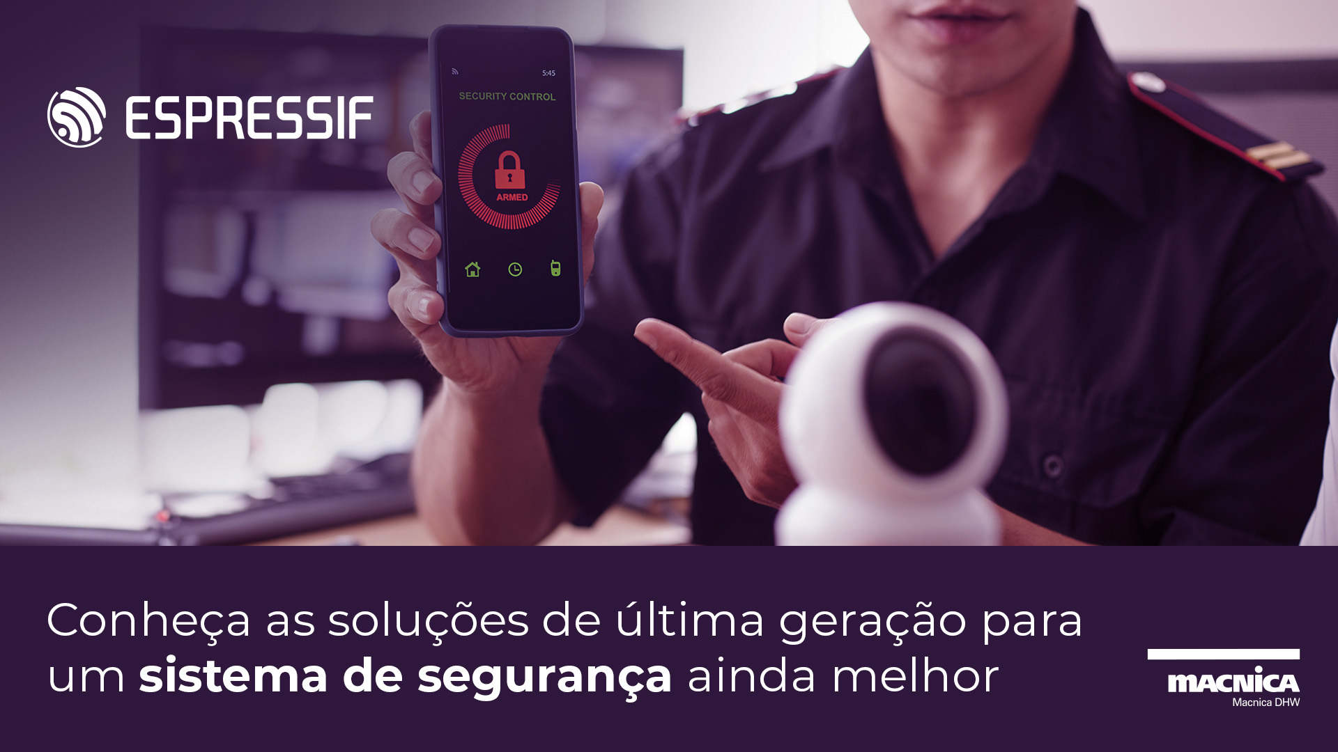 Conectividade Wi-Fi para um sistema de segurança ainda melhor