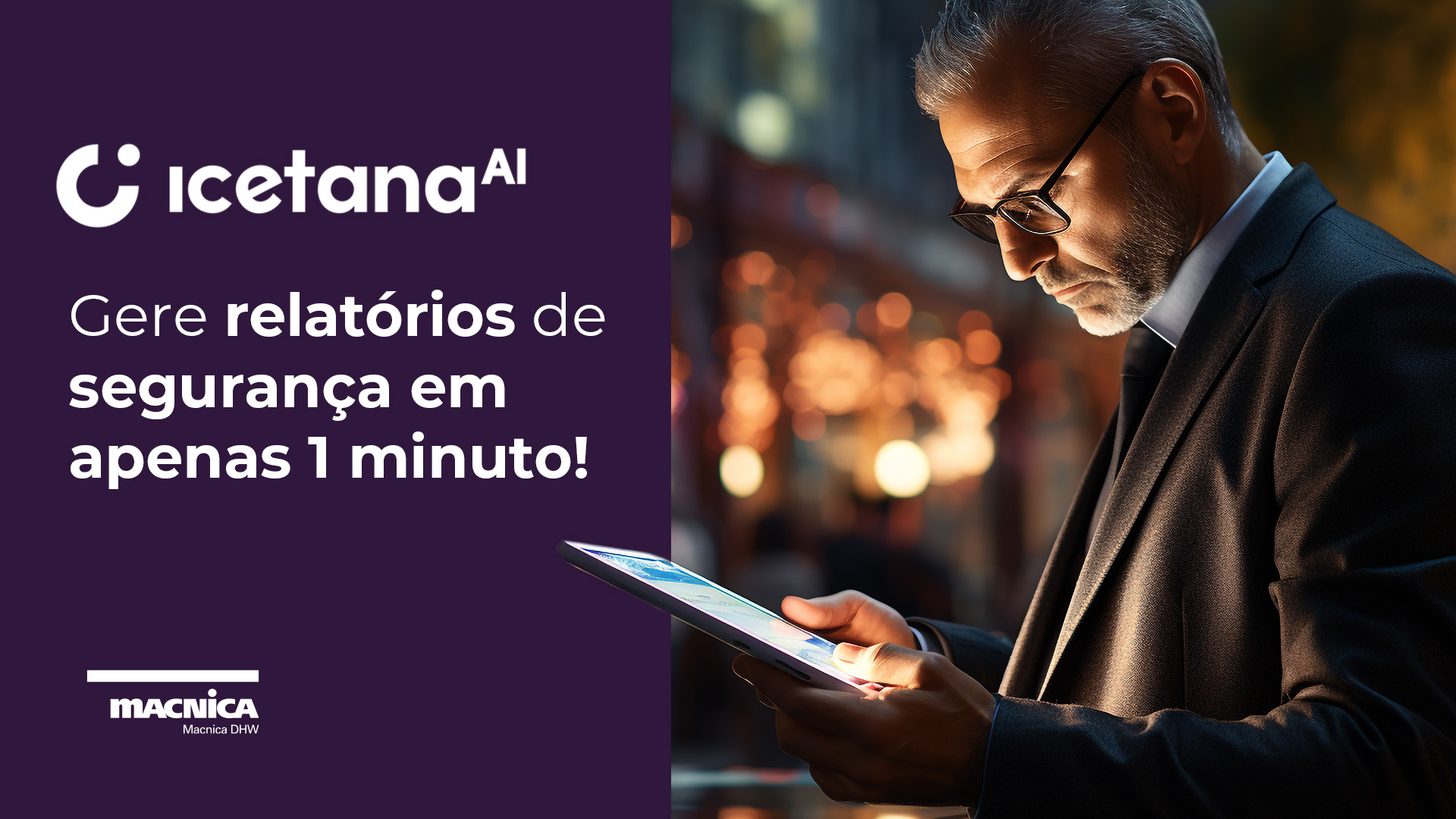 Gere relatórios de segurança em apenas 1 minuto!