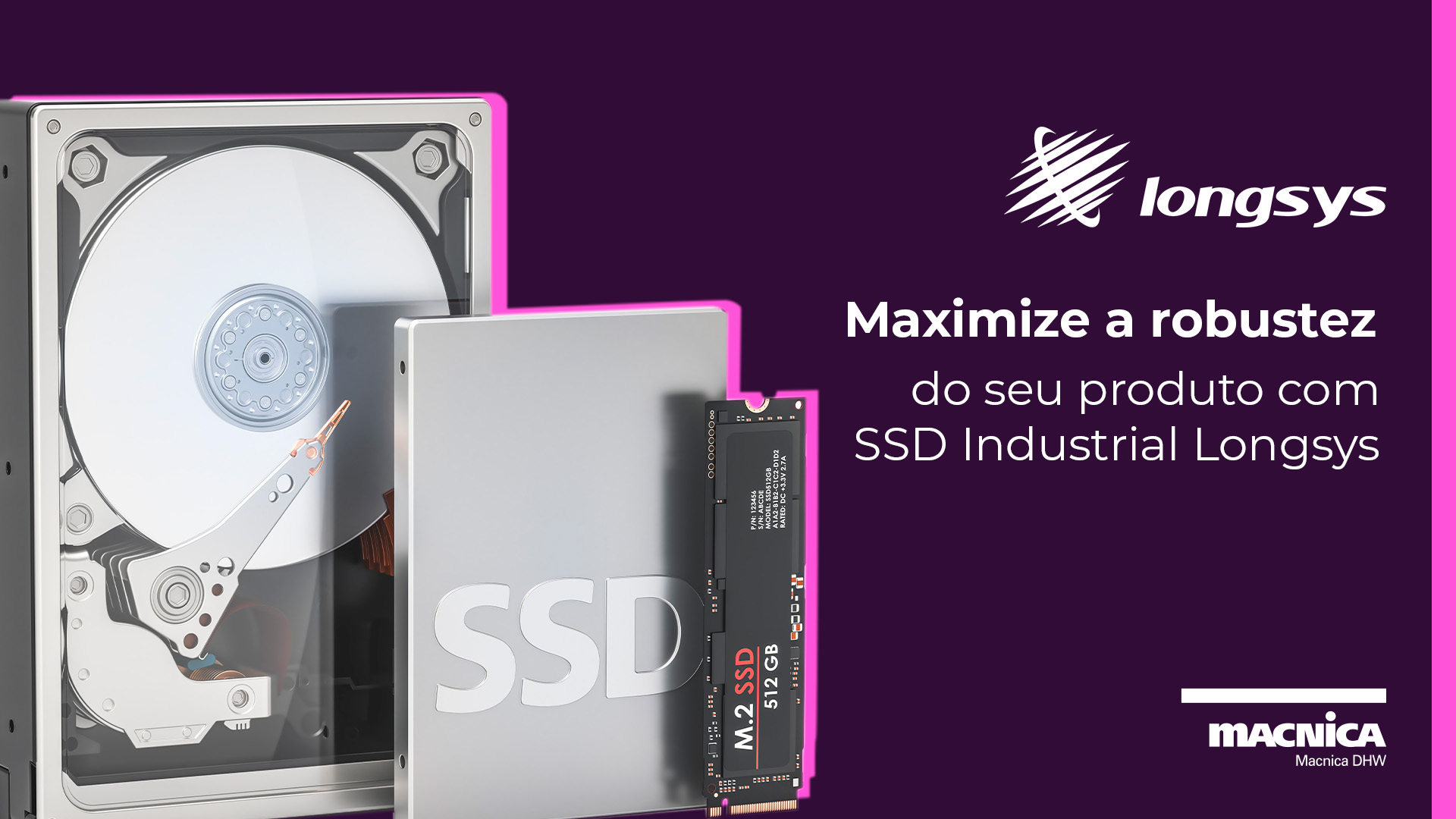 SSD Industrial robusto e confiável para aplicações em ambientes desafiadores